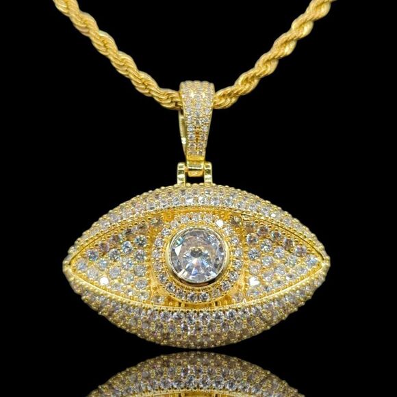 22" x 3mm Rope Chain - Gold Finish Eye - Picture 10 of 10